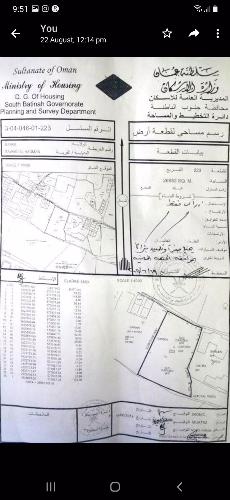 أرض للبيع في بركاء